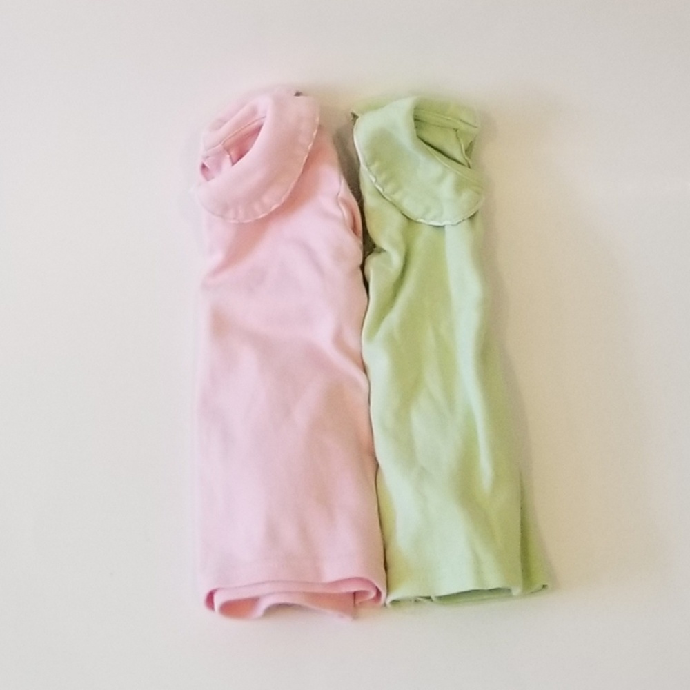 Baby Girl Pink and Green Tops Bundle of 2